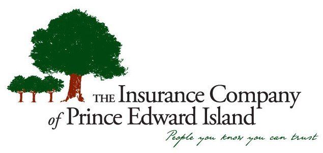 Logo for the Insurance Company of Prince Edward Island: trees and text, 