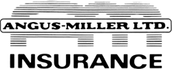 Angus-Miller Ltd. Insurance logo with stacked text and stylized lines.